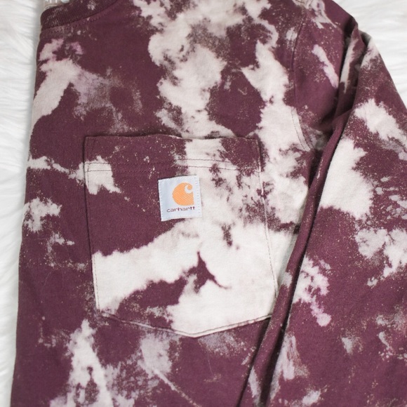Carhartt Reverse Dye Long Sleeve (Deep Wine) - Picture 4 of 5